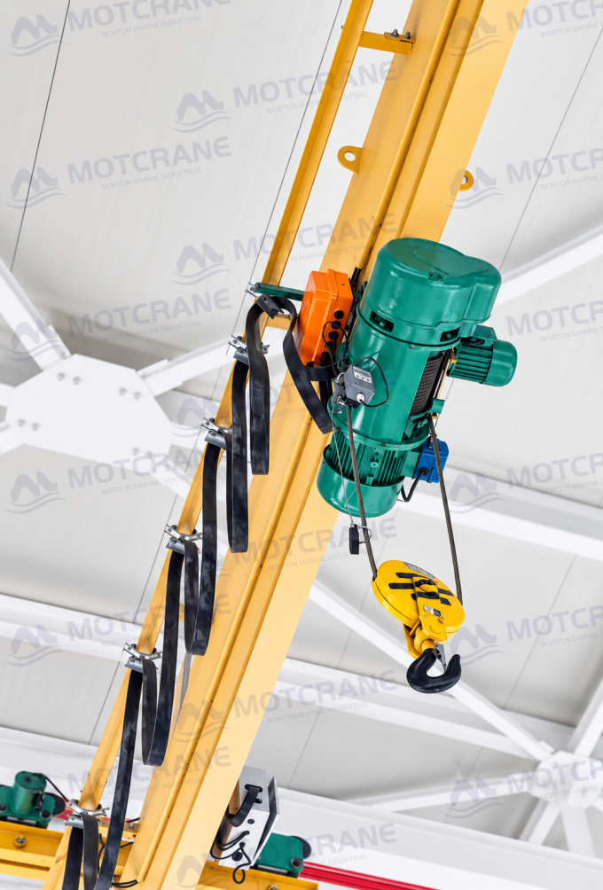 Standard CD-type electric wire rope hoist with trolley for single girder overhead cranes