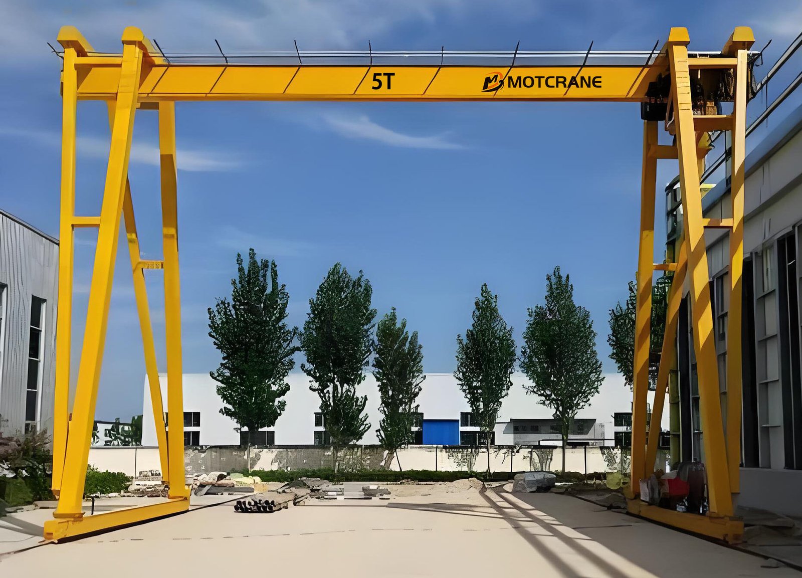 5t single girder gantry crane of MOTCRANE