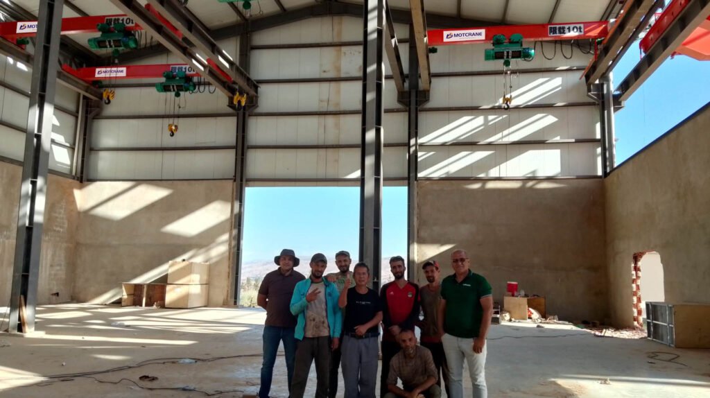 10Ton Single Girder EOT Crane Exported to Algeria
