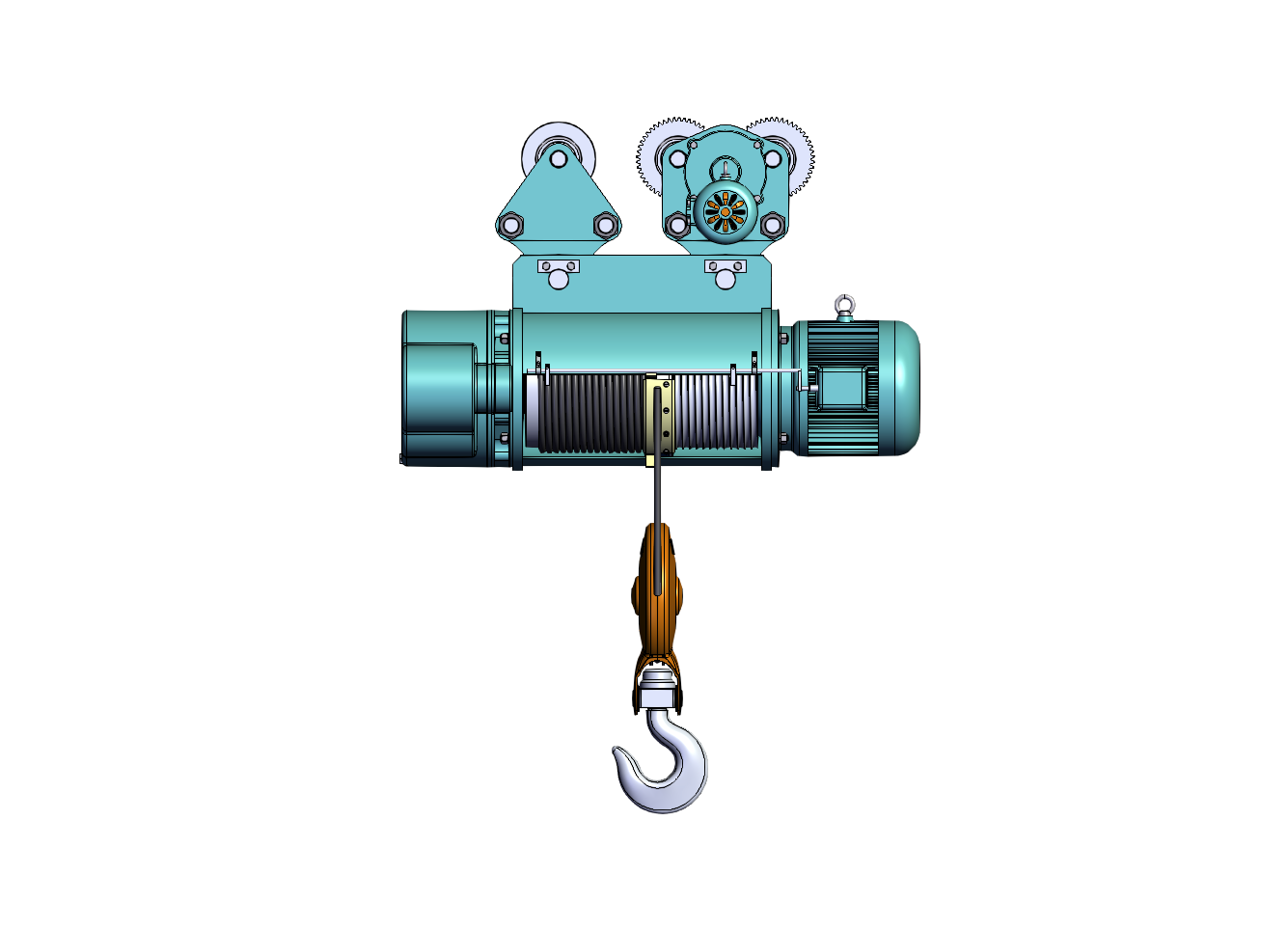 Electric hoist of motcrane