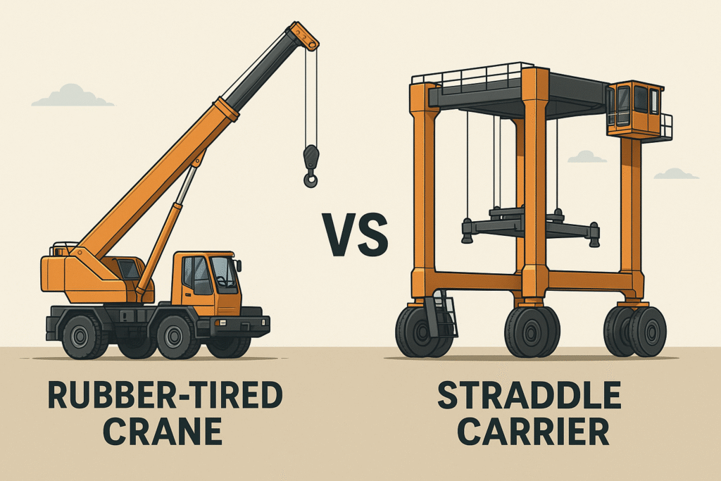 Rubber-Tired Crane vs Straddle Carrier: Which is the Right Choice for Your Lifting Needs?