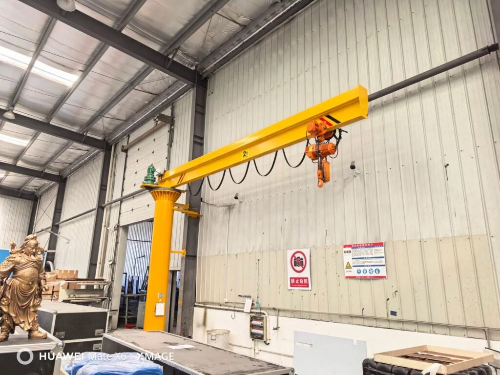 2-ton Free Standing Jib Crane for CNC Cell