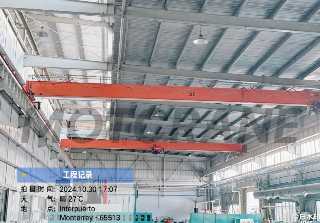 LDX 5T European Single Girder Overhead Crane Exported to Mexico
