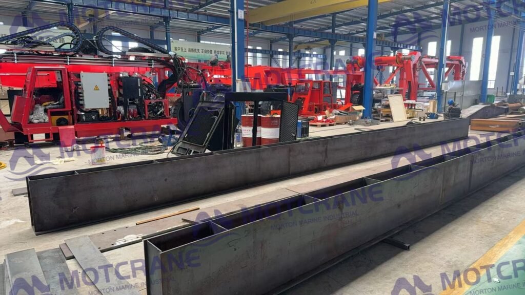 hydraulic gantry crane factory commissioning and testing