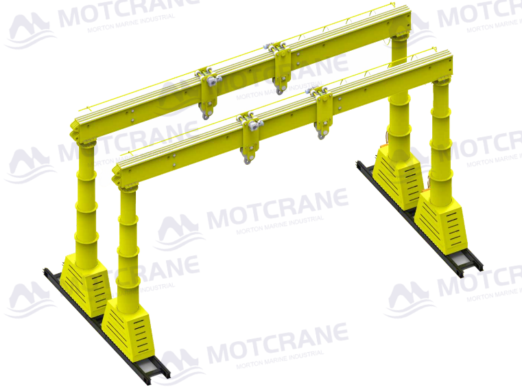 multi-point synchronous lifting system of 30-ton hydraulic gantry crane