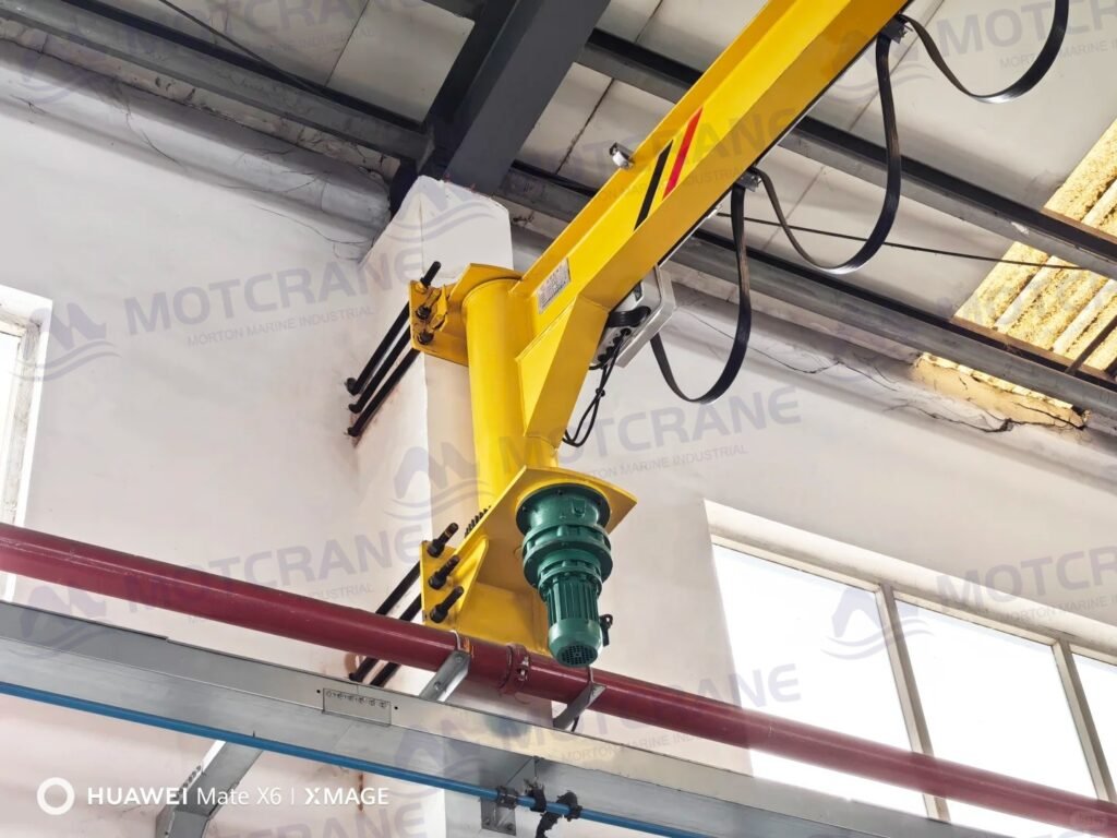 Wall Mounted Jib Crane Installed on Concrete Column