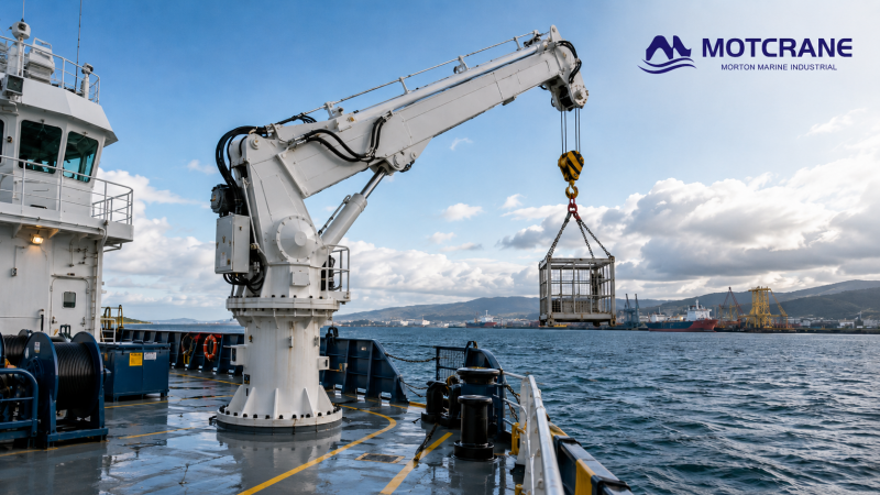 Marine crane types and selection guide for ship deck applications