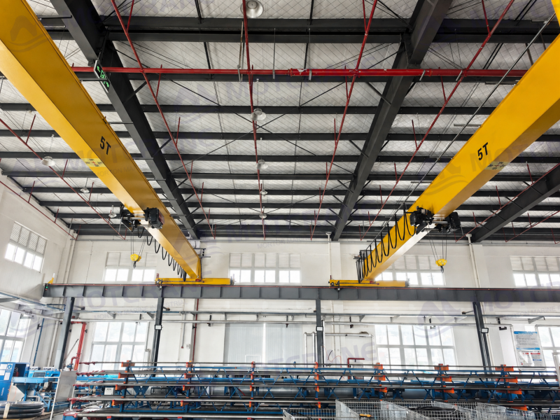 5 ton free standing overhead crane with independent support structure in Spain